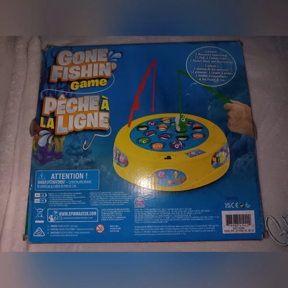 2021 SPIN Master LTD Gone Fishing Game Pre-owned